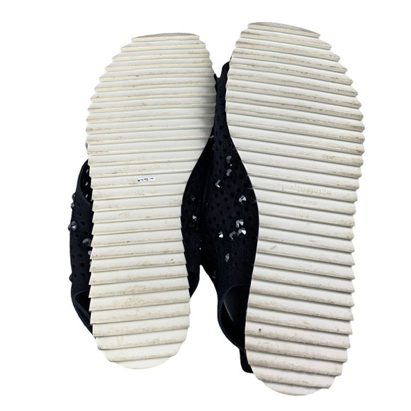 Pedro Garcia Leather Crystal-Embellished Slingback Toe Loop Sandal Size 39 / 9 - Picture 12 of 12